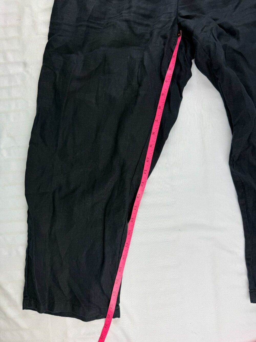 Quince 100% European Linen Pants Size Medium Black - Picture 10 of 11